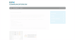 Desktop Screenshot of expocommunications.nl