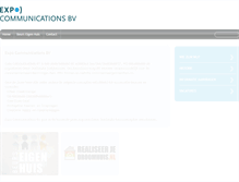 Tablet Screenshot of expocommunications.nl